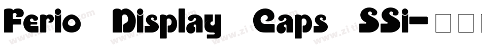 Ferio Display Caps SSi字体转换